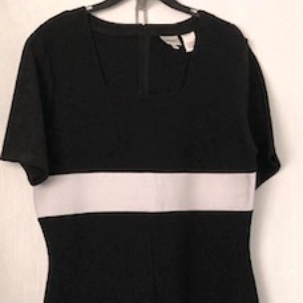 Apart Impressions 16 Tall Black White Jumpsuit